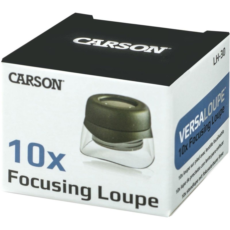 Carson Versaloupe 10x Focusing Stand Loupe Magnifier (LH-30)