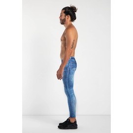Kapow Meggings The Original Men's Leggings (Denim Dan Jeggings, Large)