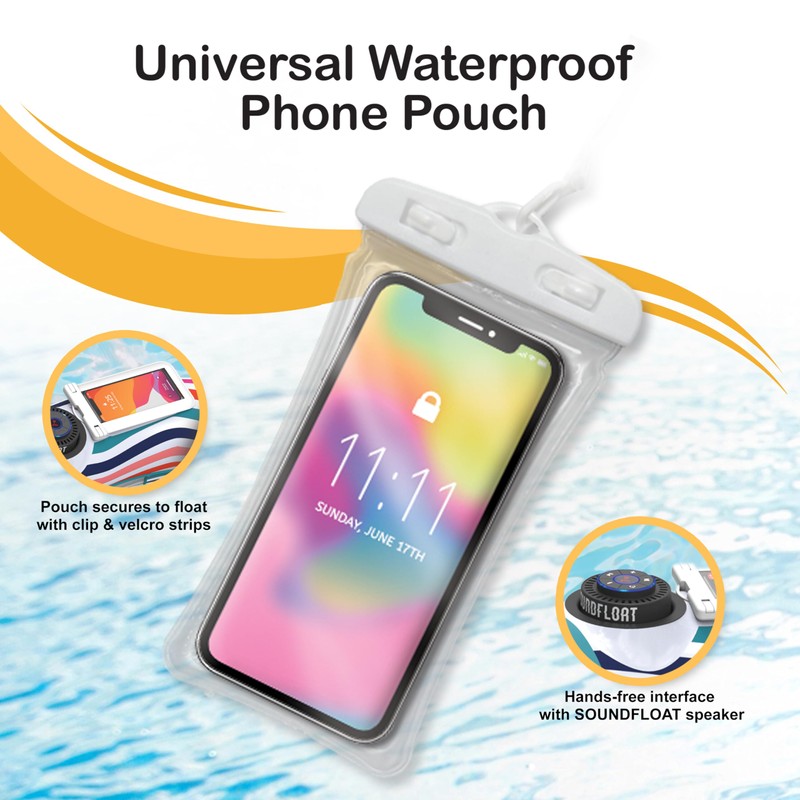 Inspired Living Inflatable Pool Float Lounger Tube with Speaker, Bluetooth