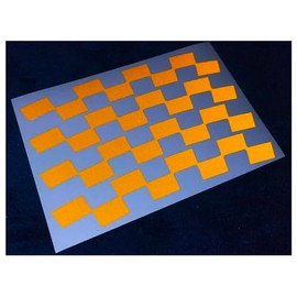 Veloviz Reflective Racing Flag Wheel Rim Vinyl Cargo Bike Motorcycle Stickers Decals - Yellow