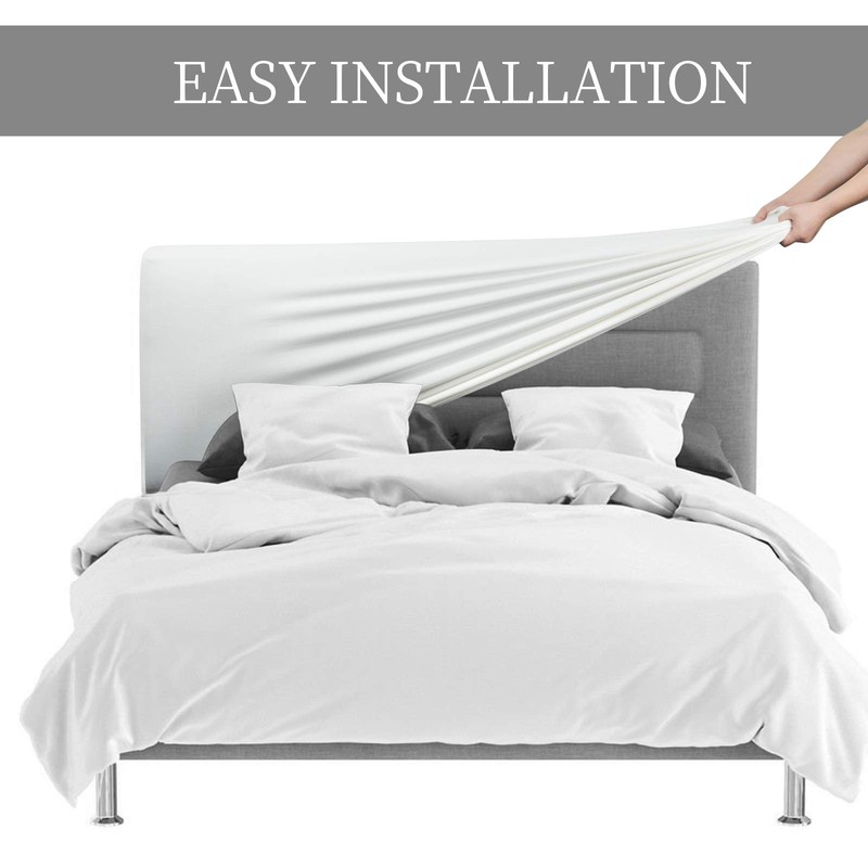 DUJUIKE Bed Headboard Cover for Queen, Stretch Bed Head Board
