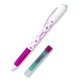 Sewline ソーライン 布用 シャープペンシル ・ 替芯 セット 0.9mm 緑 消しゴム 付き FAB50039