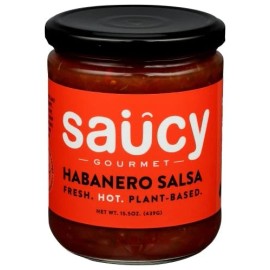 Saucy Gourmet Salsa Habanero 15.5 oz (Pack of 6)