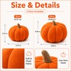 Plush Pumpkin Throw Pillow - Soft Cozy Nordic-Style Decorative Cushion