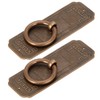 2 Sets Chinese Style Handle Single Hole Door Pull Knobs