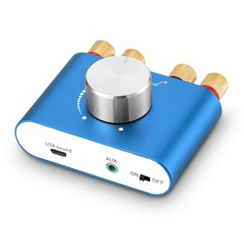 Nobsound NS-01G Pro Power Amplifier Bluetooth 5.0 100W Amplifier Speaker HiFi Audio with Power Supply (Blue)