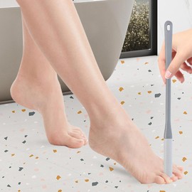 Limpiador de dedos, cepillo para dedos - Depurador de pies portátil para limpieza de dedos de 2 piezas - Aplicador de loción para los pies, cepillo para toallas para pies, cepillo para pies de