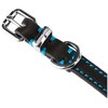 Rosewood Luxury Leather Dog Collar, 10 - 14-inch, Black