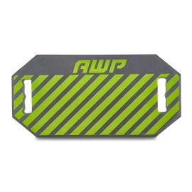 AWP Foam Kneeling Pad for Electricians, Carpenters, Mechanics, Plumbers, Landscapers & More | Shock Absorbing 1.5" Foam Kneeling Work Pad, | High Visibility Green (4 Pack)