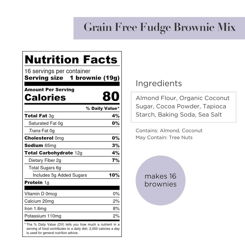 Stellar Eats Grain‑Free Fudge Brownie Baking Mix | Gluten‑Free, Dairy‑Free,