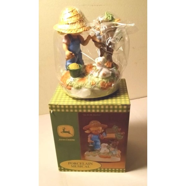 Enesco Figurine Porcelain Musical plays You Are My Sunshine Enesco