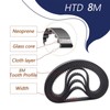 FENOQ Black Strap Rubber Belts 1192-8M-35, Width 50/55/60/70mm, C=1192mm, Arc