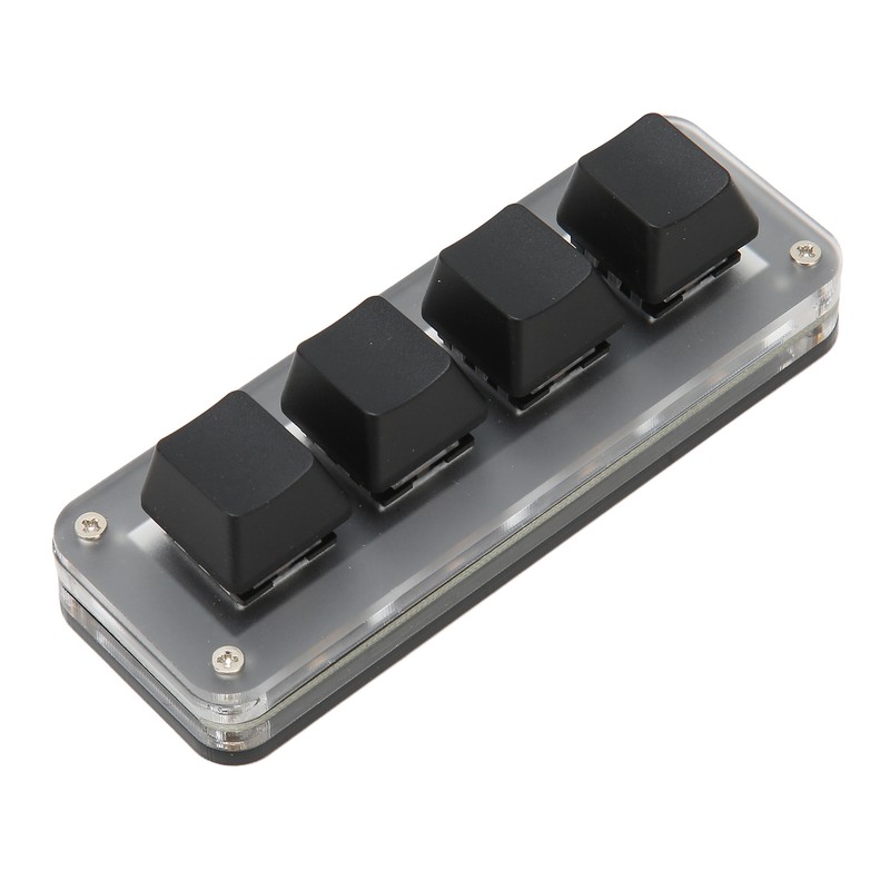 4 Fully Programmable Keys Mini Type C Wired One Handed