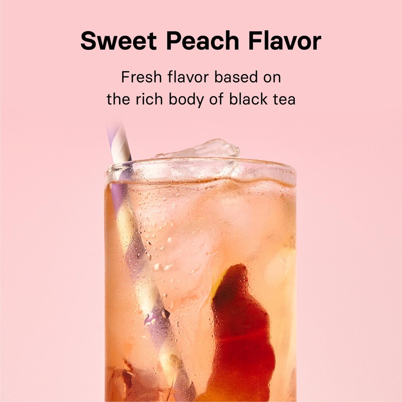 OSULLOC Sunset Peach Cold Brew Tea, Sweet peach flavored iced