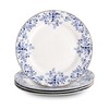 Ceramic Dessert Plates Set of 4，Small Dinner Plates for Snacks,