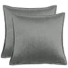 PiccoCasa Decorative Velvet Soft Cushion Covers Pack of 2, Square