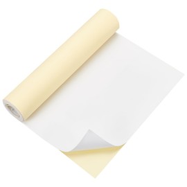 BENECREAT - Rollo de espuma EVA autoadhesiva de 1 mm de grosor, 78.7 x 11.8 pulgadas, sábana de espuma blanca para proteger muebles, relleno de huecos, disfraces, juntas, protector de pared