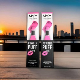 NYX PROFESSIONAL MAKEUP 2x NYX PROFESSIONAL Powder Puff Lippie Lip Cream Liquid Lipstick Fuchsia Pink