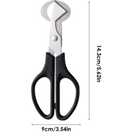 Black Egg Shell Scissors - Portable Quail Egg Cracker, Cracker Multifunctional Egg Slicer, Stainless Steel Egg Opener Scissor With Comfortable Handle, Egg Shell Remover Separator Kitchen Tools