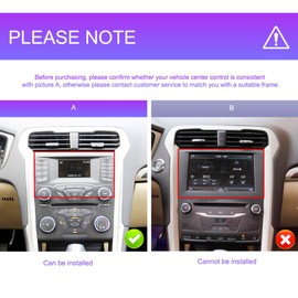 [8 CORE 4G+64G] Car Radio for Ford Fusion 2013-2019 with Wireless Carplay/Android Auto, 9 Inch Android 13 IPS Touch Screen Car Stereo, Bluetooth, GPS, WiFi, SWC, DSP + Backup Camera