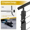 HOPUMTAN 10 Pack Black Swageless Cable Fittings 1/8" Invisible Cable
