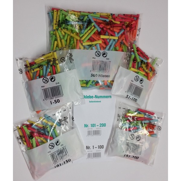 Tombola, Complete Set, Assorted, 200 Prize + Stickers 500 Studs