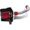 Click2go Heat Shield Cold Air Intake Kit with Reusable Red