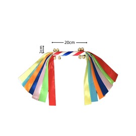 GYWHOOFT Cheerleading Pom Poms,2 pcs Cheerleading Pom Pom Cheer Pom Poms Stage Performance Props Ribbon Sticks Cheering Pom Poms Cheer Poms Props Cheer Pom Dancing Streamers Gymnastics