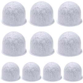 10Pcs Wolf Coffee Maker Water Filter Pods Replacement, Charcoal Coffee Filters Replacement Cartridges Fits WGCM100S WGCM110S WGCM120S Coffee Maker Water Filter System