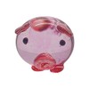 VIE Naturals Hand Blown Glass Sculpture, Round Pig