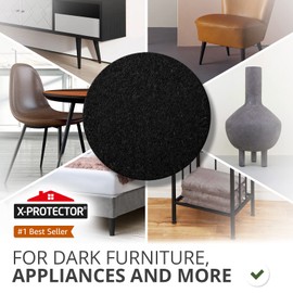 357 pcs Black Felt Furniture Pads X-Protector! Huge Quantity of Furniture Pads for Hardwood Floors with Many Big Sizes – Your Ideal Wood Floor Protectors for Furniture. Protect Any Type of Hard Floor!