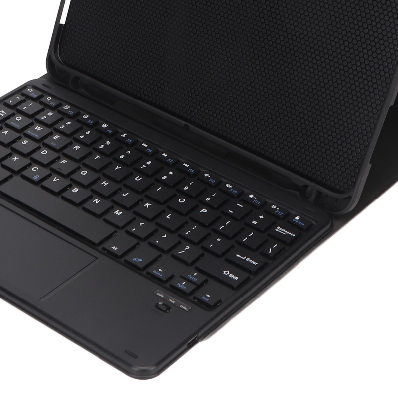 Wireless BT Keyboard Case Magnetic Connection Black USB C Charging