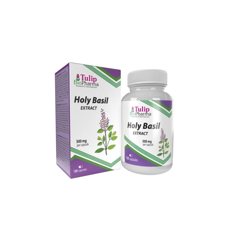 Tulsi Holy Basil 5000mg Equivalent (500mg of 10:1 Extract) 120