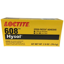 Loctite 398456 Clear 83082 608 Hysol High Strength Epoxy Adhesive, 2.8 oz Kit