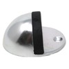 fiXte Bright Aluminium Oval Floor Mounted Half Moon Door Stop