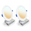 KUCSPP 2 Pack 6 Inch Ultra-Thin LED Recessed Ceiling Light