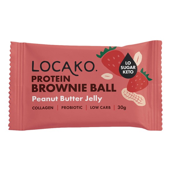 Locako Keto Protein Brownie Ball - Peanut Butter Jelly - 30gm