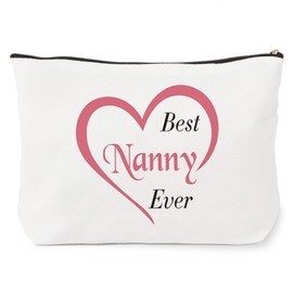 Best Nanny Gifts,Mothers Day Retirement Anniversary Unique Travel Useful 60th 40th 50th 30th 70th 80th 90th 65th 75th Birthday Christmas Valentines Great Gifts for Nanny from Grandchildren,Makeup Bag