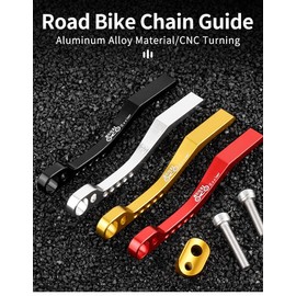 MotuTech Chain Guide Road Bike City Bike Bicycle Stabilizer Anti-drop Aluminum Protection (Black)