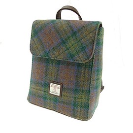 Glen Appin Genuine Scottish Harris Tweed Mini Backpack/Rucksack 'Tummel' in Skye Tartan - LB1213-COL94