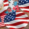 50pcs Veterans Day Plates 4th of July Paper Plates Disposable