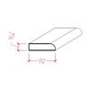 EWCS11 Kitchen Cabinet Scribe 1-1/4" Wide x 5/16" Trim. Unfinished,