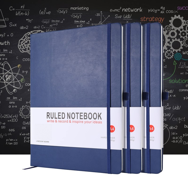 HIJYOO A4 Notebook, Notebook A4 Journal Notebook Hardcover Notepad with