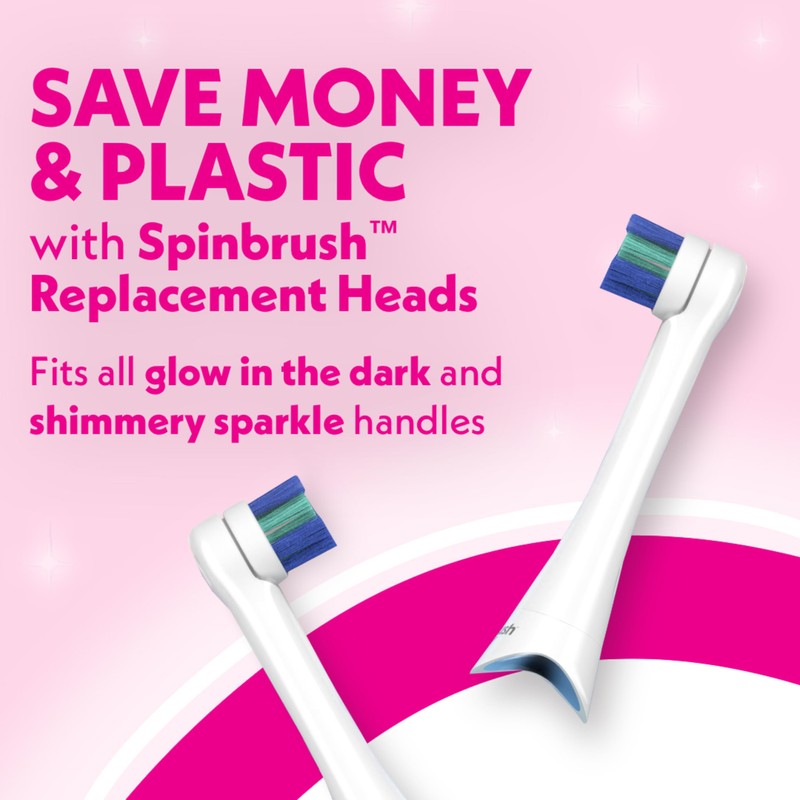 Spinbrush Kids Electric Toothbrush, Shimmery Sparkle, Battery-Powered