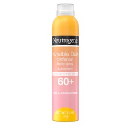 Neutrogena Neutrogena Invisible Daily Defense Body Sunscreen Spray, Broad Spectrum SPF 60+, Oxybenzone-Free & Water-Resistant, Sun & Environmental Aggressor Protection, Antioxidant Complex, 5.0 oz