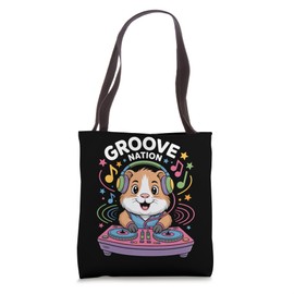 Groove Nation Dj Hamster Music Beat Fun Tote Bag