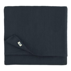 Linen & Cotton Hygge Tablecloth Fabric Table Linen 100% Linen Black (140 x 350 cm) Festive Rectangular for Home Kitchen Dining Table Cafe Restaurant Hotel Decoration Party Summer
