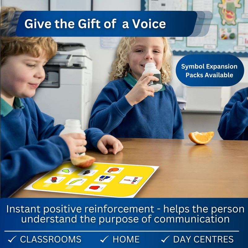 Snack Choice Board Nonverbal Communication – Visual Schedule for Kids