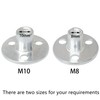 12 PCS 3 Holes Backplate Nuts,T Shaped Tee Nut (M10)