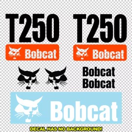 Aftermarket Bobcat T250  T 250 New Skid Steer Set Vinyl Decal Sticker